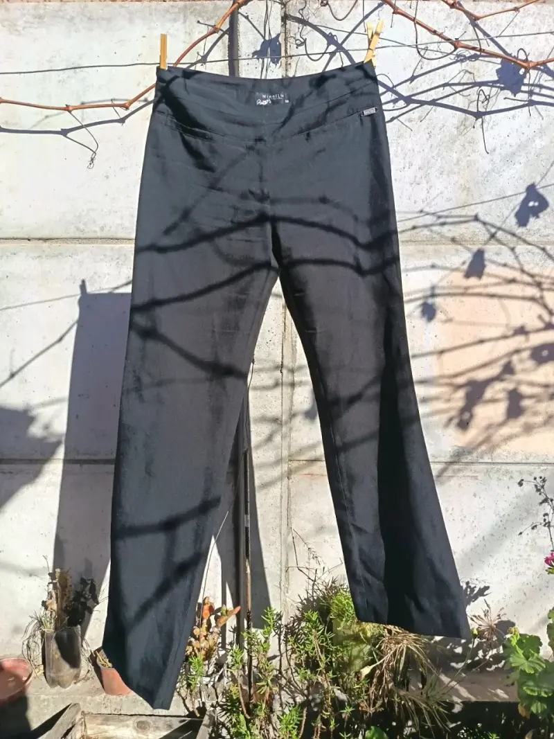 Pantalón de tela flare (36) - 5