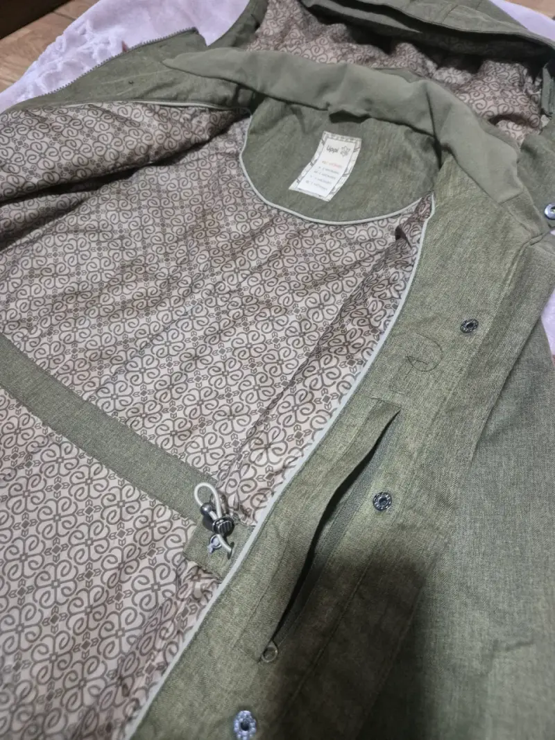 Parka verde con capucha desmontable - 5