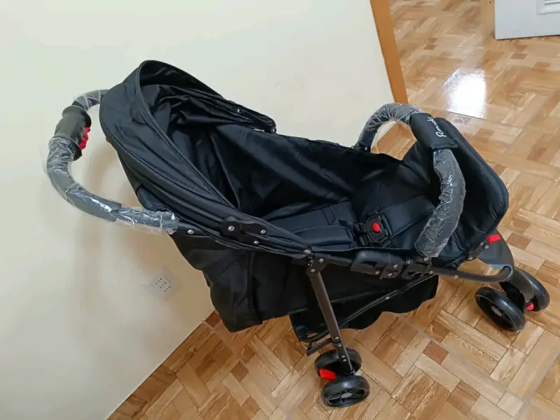 Coche de bebé plegable negro Pumack - 3