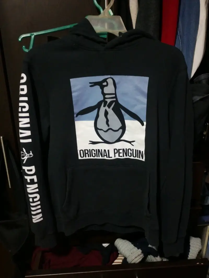 Polerón Original Penguin con capucha negro