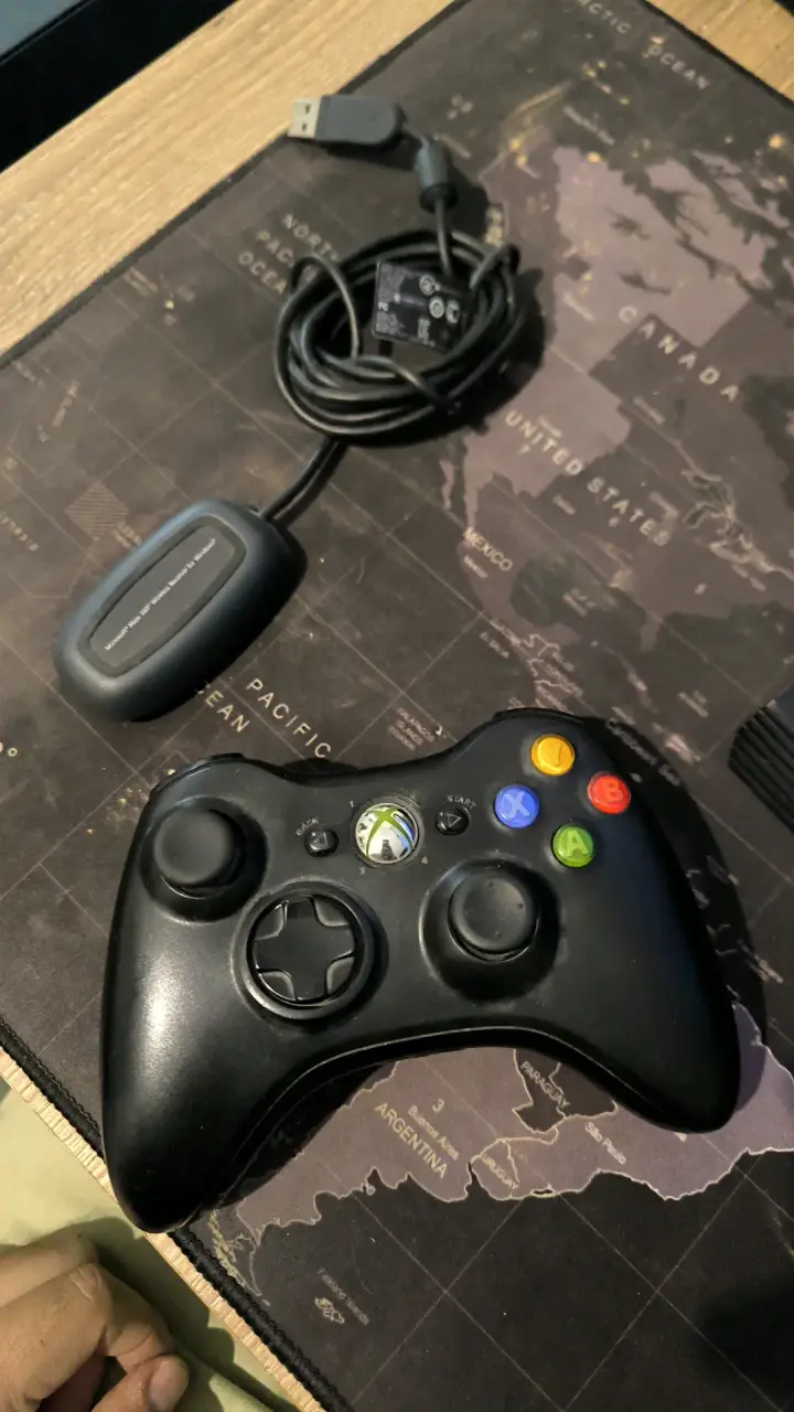 Control inalámbrico Xbox 360 con receptor USB - 1