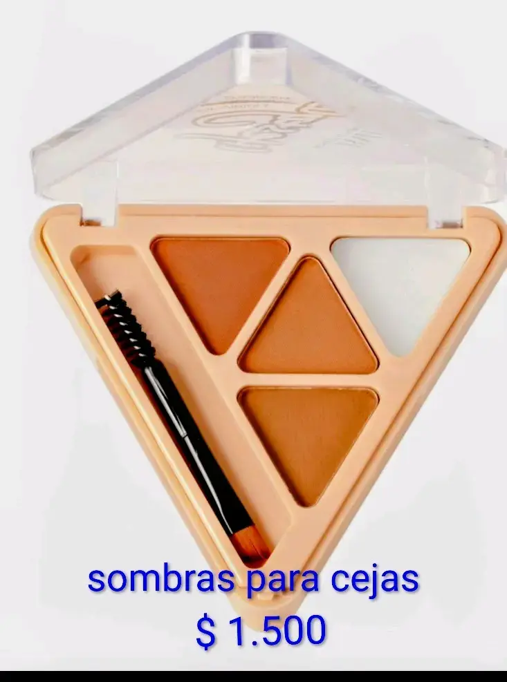Paleta de sombras para cejas con pincel
