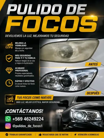 Servicio de pulido de focos automotrices - miniatura 1