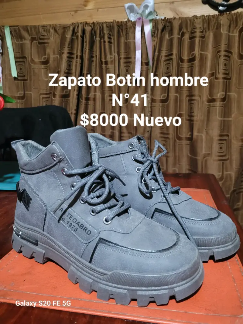 Botines de hombre gris talla 41