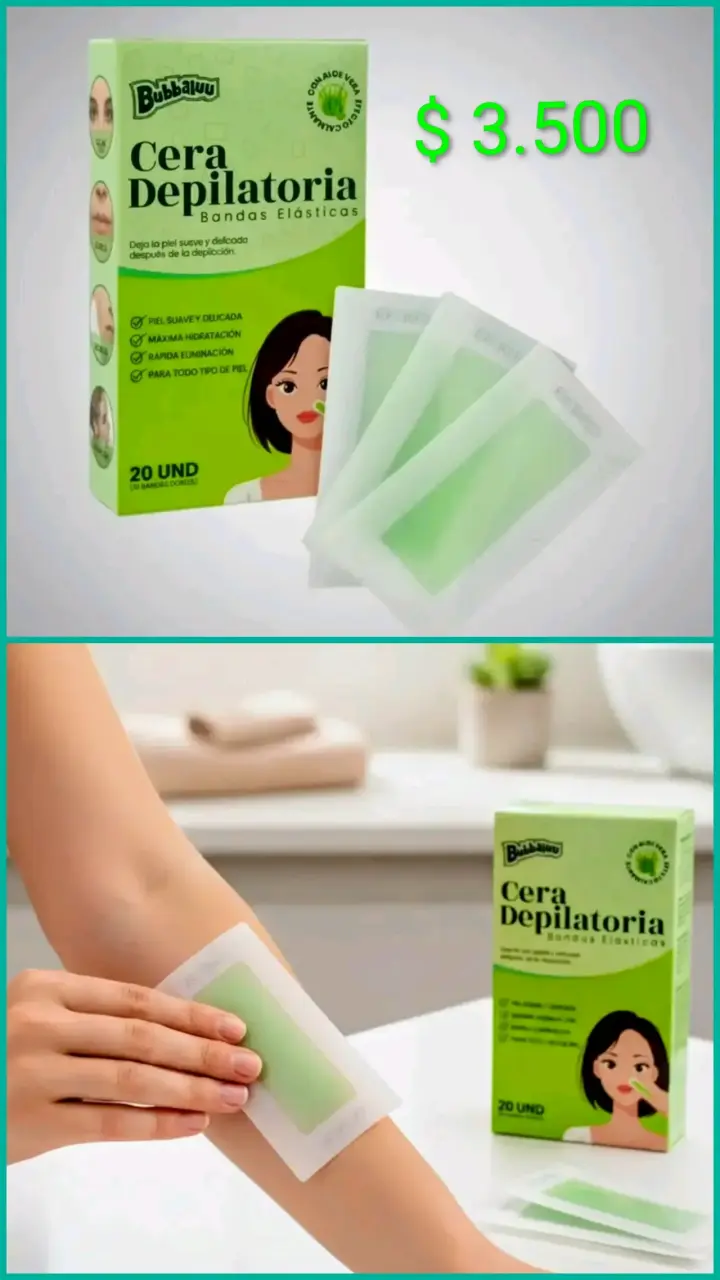 Cera depilatoria Bubbaluu con aloe vera