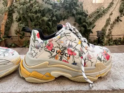 Zapatillas Gucci  florales de diseñador número 38 - miniatura 2