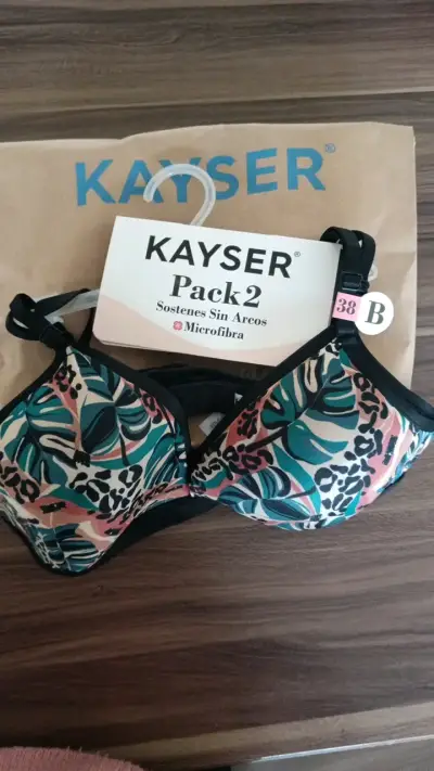 Pack de 2 sostenes Kayser sin arcos - miniatura 1
