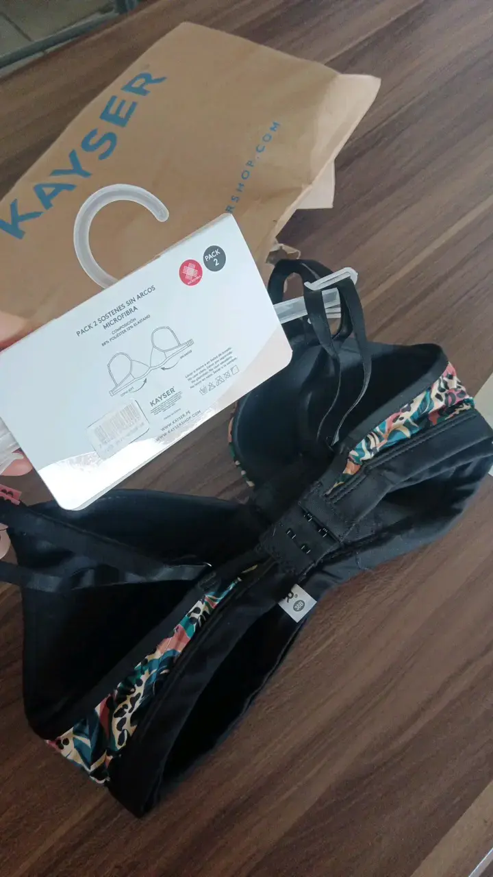 Pack de 2 sostenes Kayser sin arcos - 3