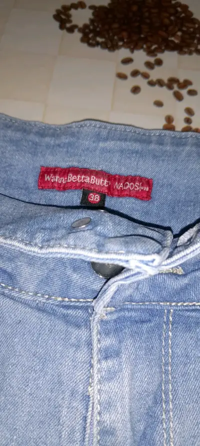 Shorts de mezclilla azul para mujer - miniatura 3