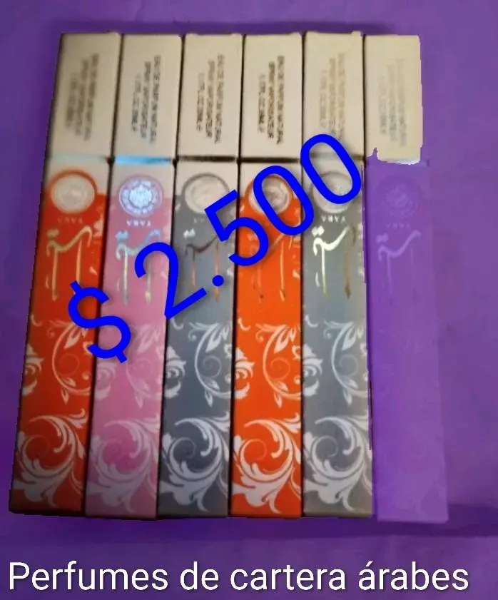 Perfumes de cartera árabes variados
