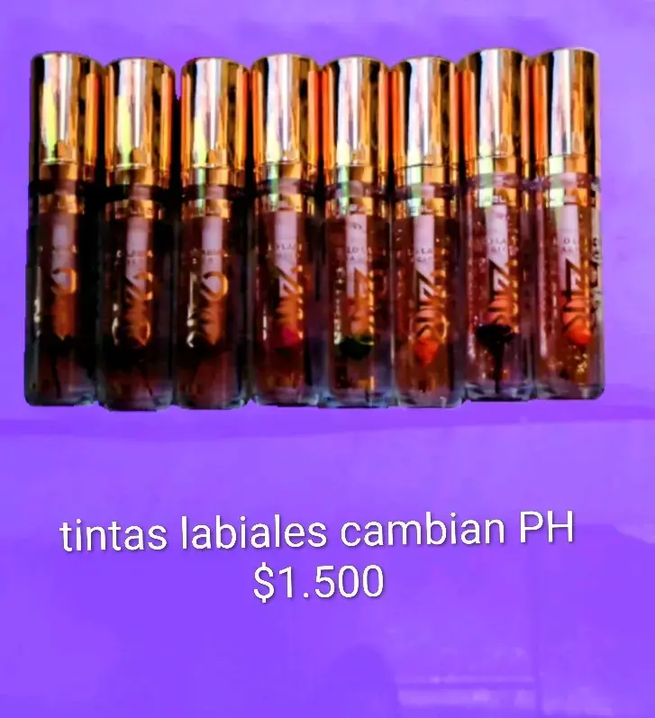 Tintas labiales que cambian de pH