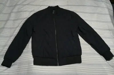 Chaqueta bomber negra H&M para hombre - miniatura 1