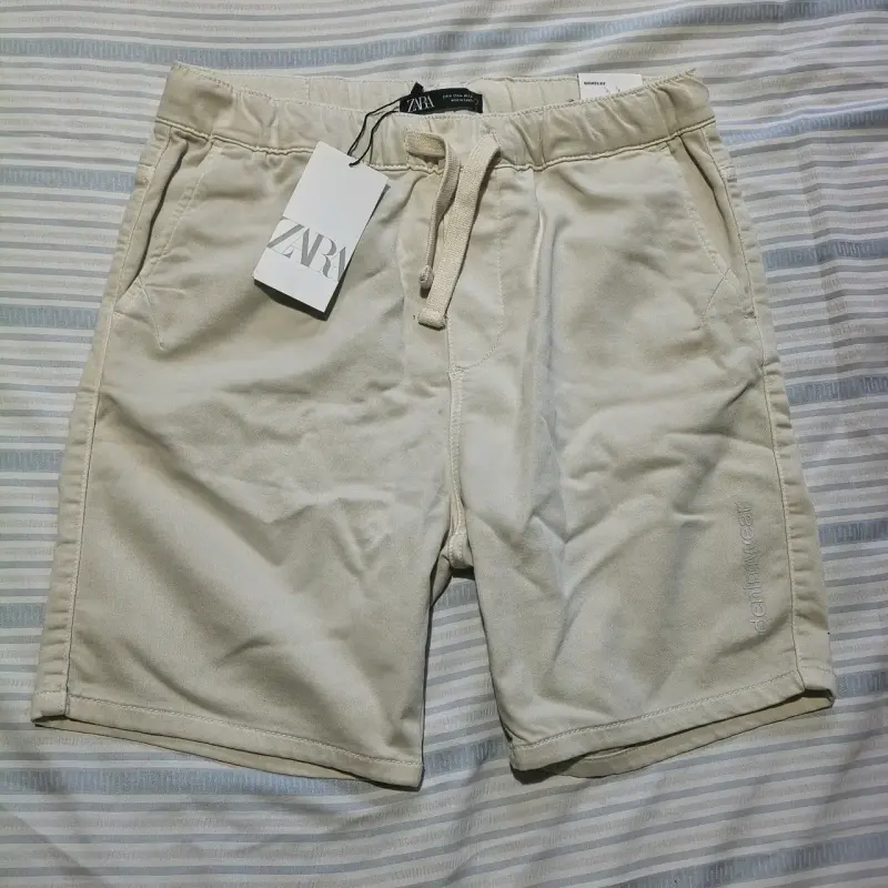 Shorts beige de algodón Zara para hombre - 1