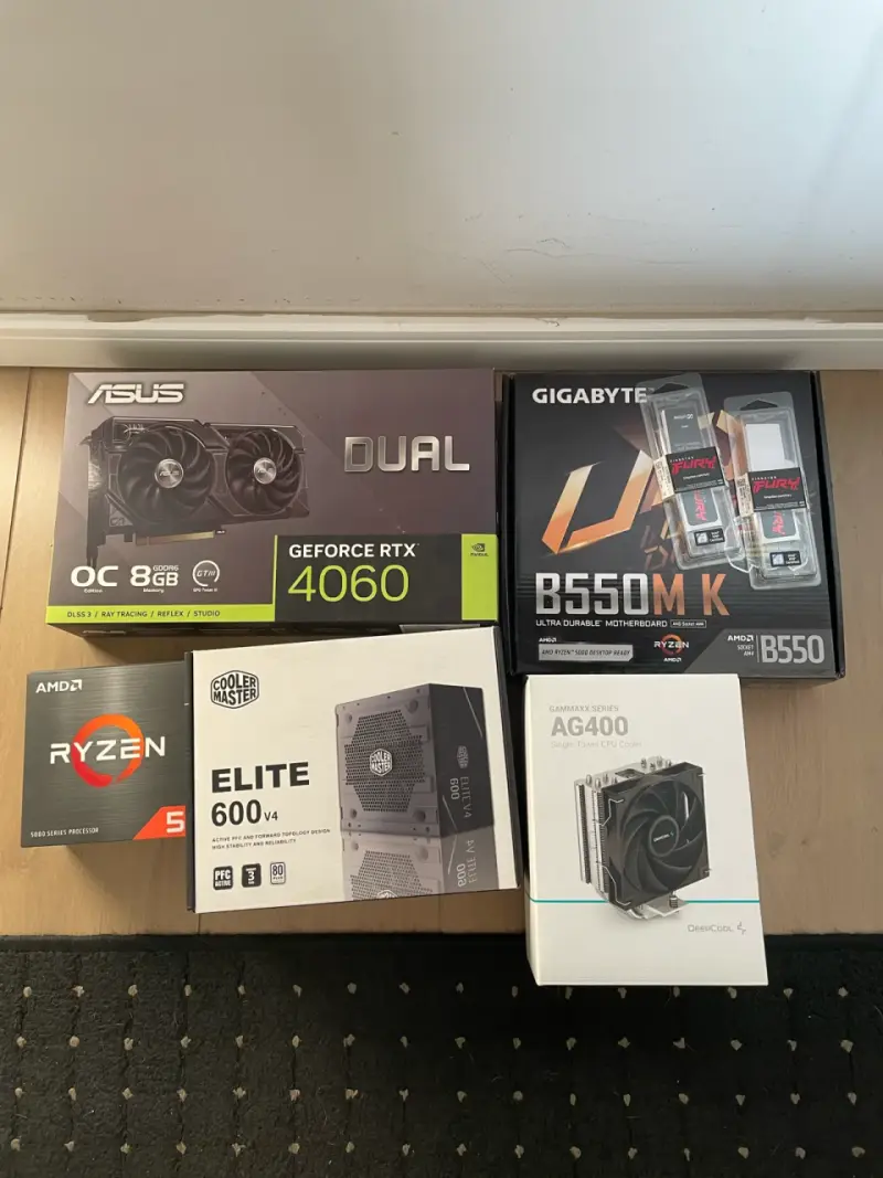 PC Gamer Completo — RTX 4060 + Ryzen 5 5600X - 4