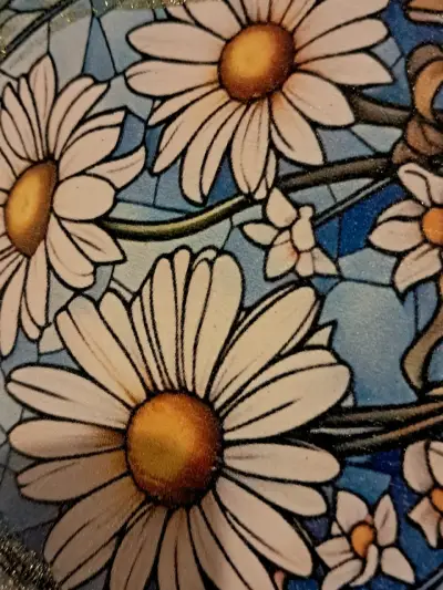 Set de colgantes decorativos de vidrio con flores - miniatura 4