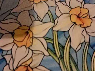 Set de colgantes decorativos de vidrio con flores - miniatura 5