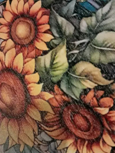 Set de colgantes decorativos de vidrio con flores - miniatura 6
