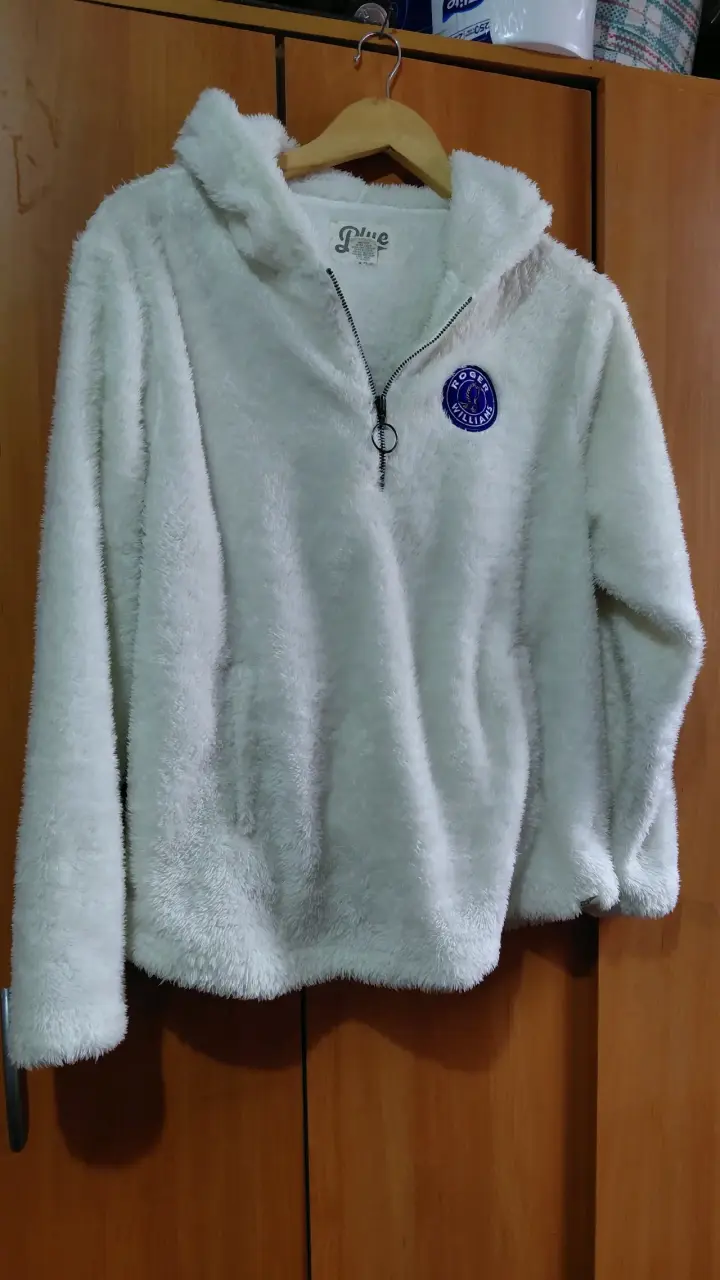 Polar blanco con cierre y logo bordado - 3