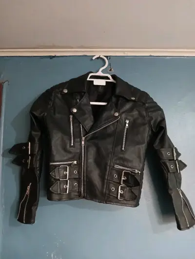Chaqueta cuero sintetico ramonera niño - miniatura 1