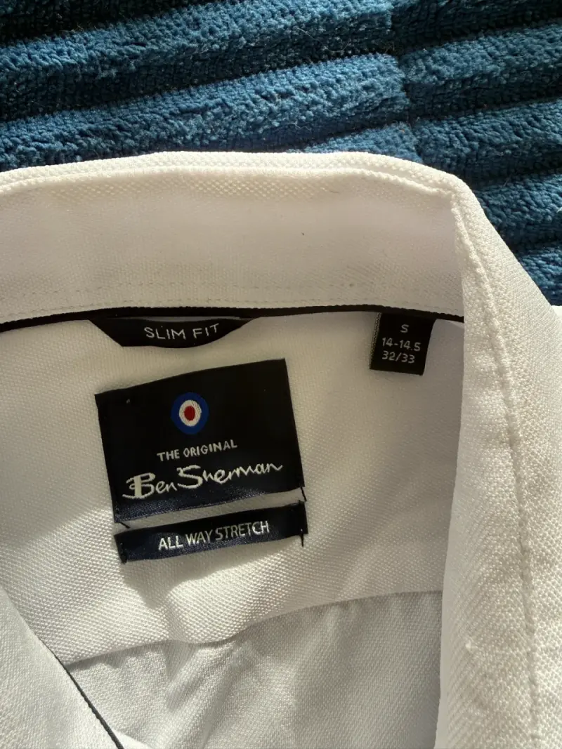 Camisa blanca de vestir para hombre - 3