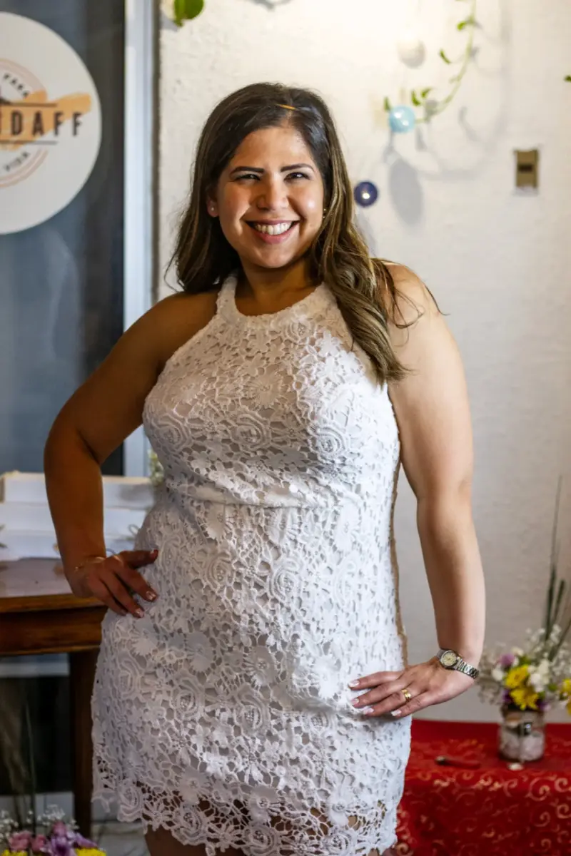 Vestido de encaje blanco - 2