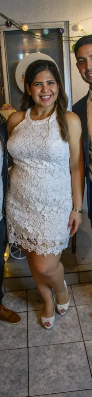Vestido de encaje blanco - 3