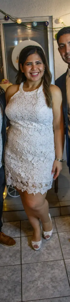 Vestido de encaje blanco - miniatura 3