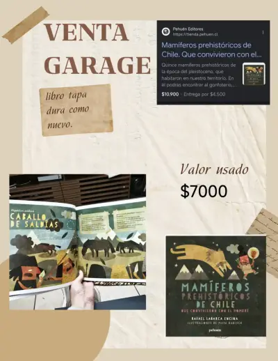 Libro Mamíferos Prehistóricos de Chile - miniatura 3