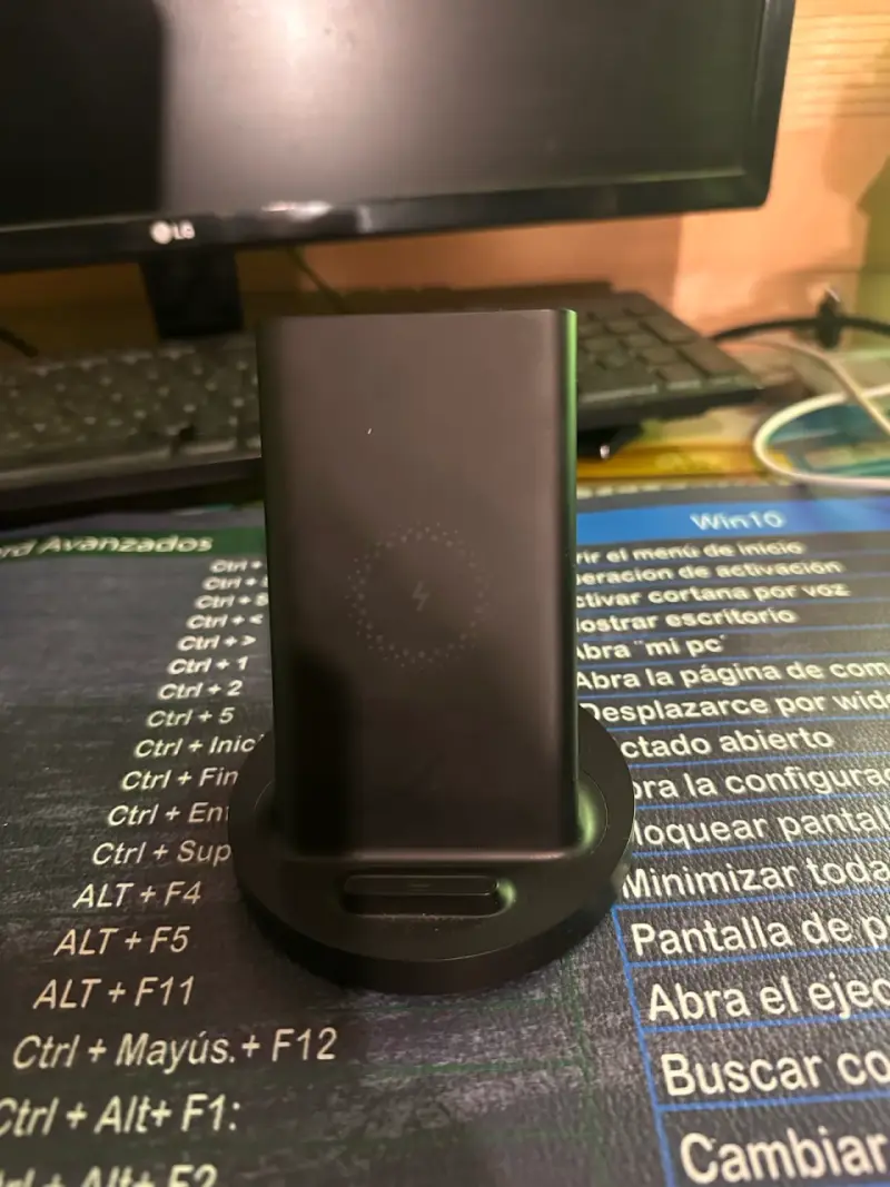 Cargador inalámbrico rápido negro - 1