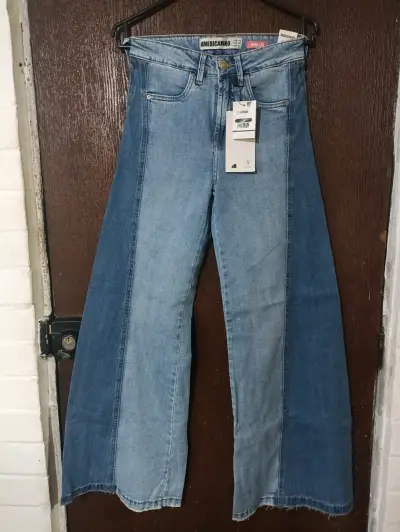 Jeans Americano wide leg  nuevo sin uso - miniatura 1