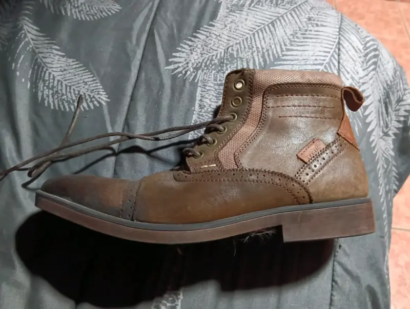 Botas de cuero talla 42 para hombre - 4