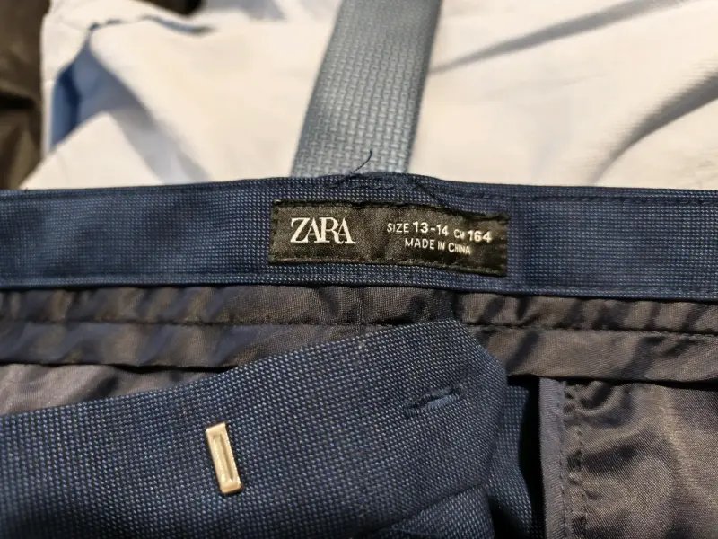 Traje formal Zara azul marino talla 13-14 (164 cm) - 3