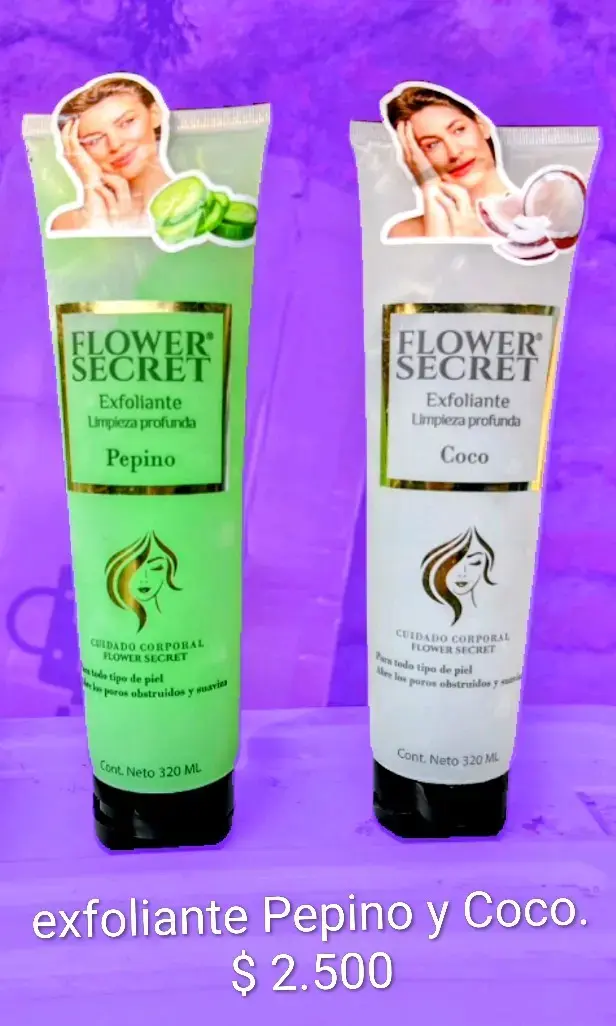 Exfoliante Flower Secret Pepino y Coco 320ml