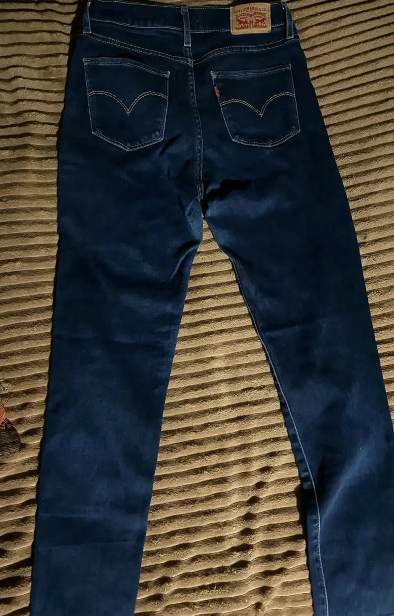 Jeans azul oscuro para mujer talla 26 - 2
