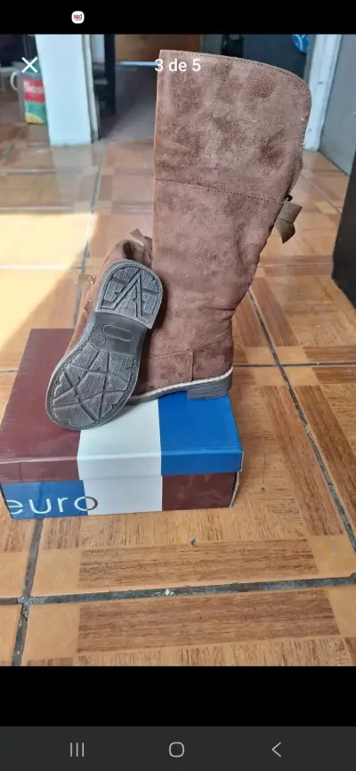 Botas de gamuza para niñas - miniatura 1