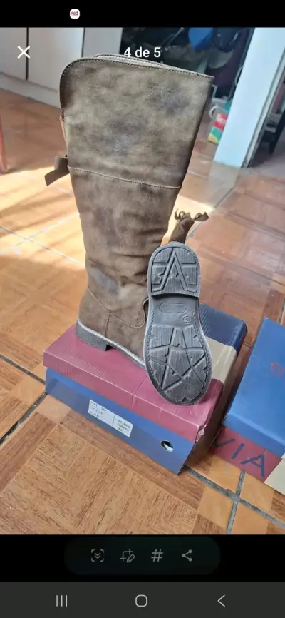 Botas de gamuza para niñas - miniatura 2