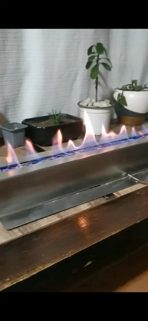Chimenea de bioetanol moderna de acero inoxidable - 1