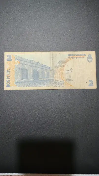Billete antiguo de 2 pesos argentinos - miniatura 2