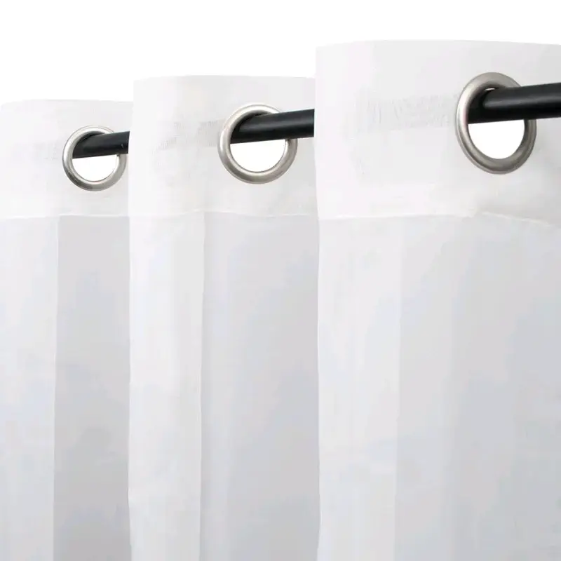 Visillos de velo económicos con ojales - 3