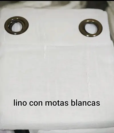 Visillos lino con ojales metálicos - miniatura 1