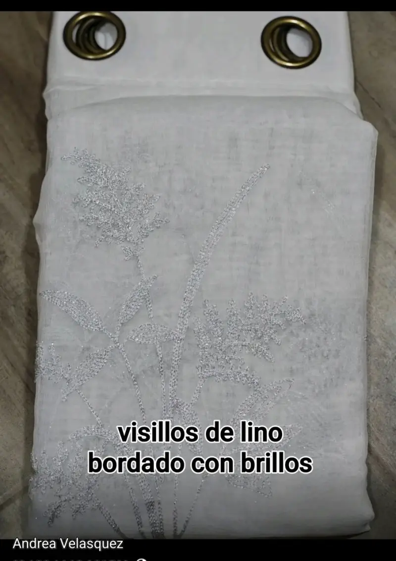 Visillos lino con ojales metálicos - 2