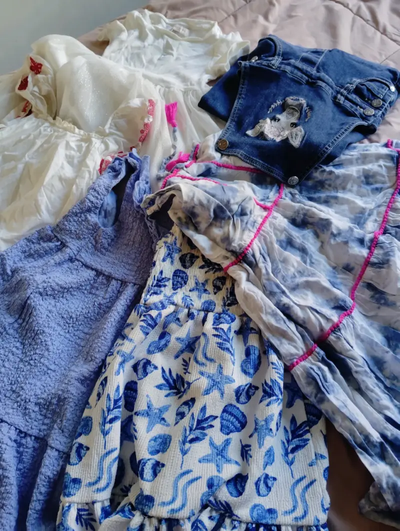 Lote de vestidos y enteritos para niña