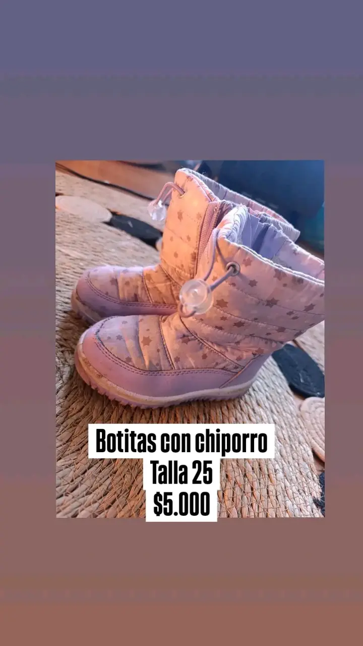 Botitas de invierno con chiporro talla 25