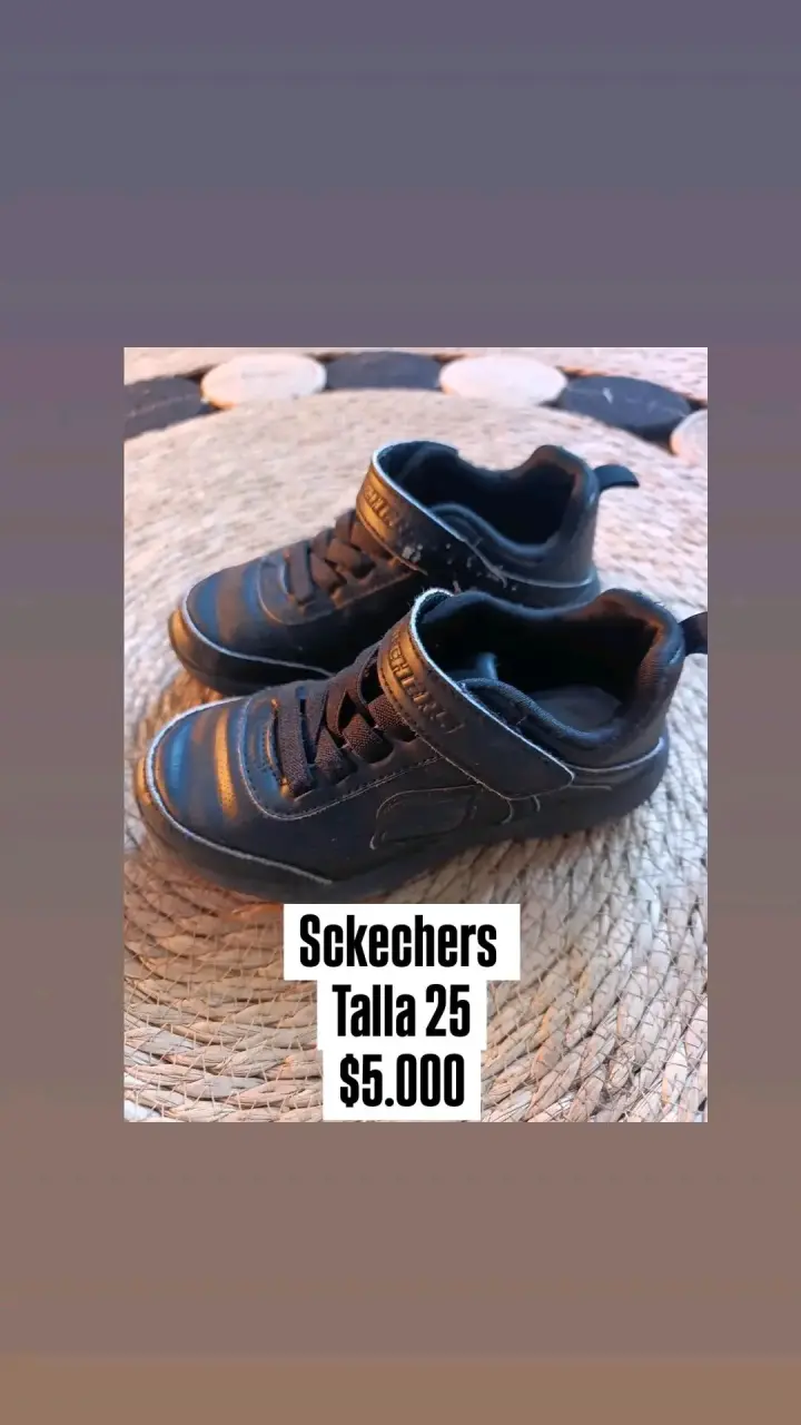 Zapatillas Skechers negras talla 25