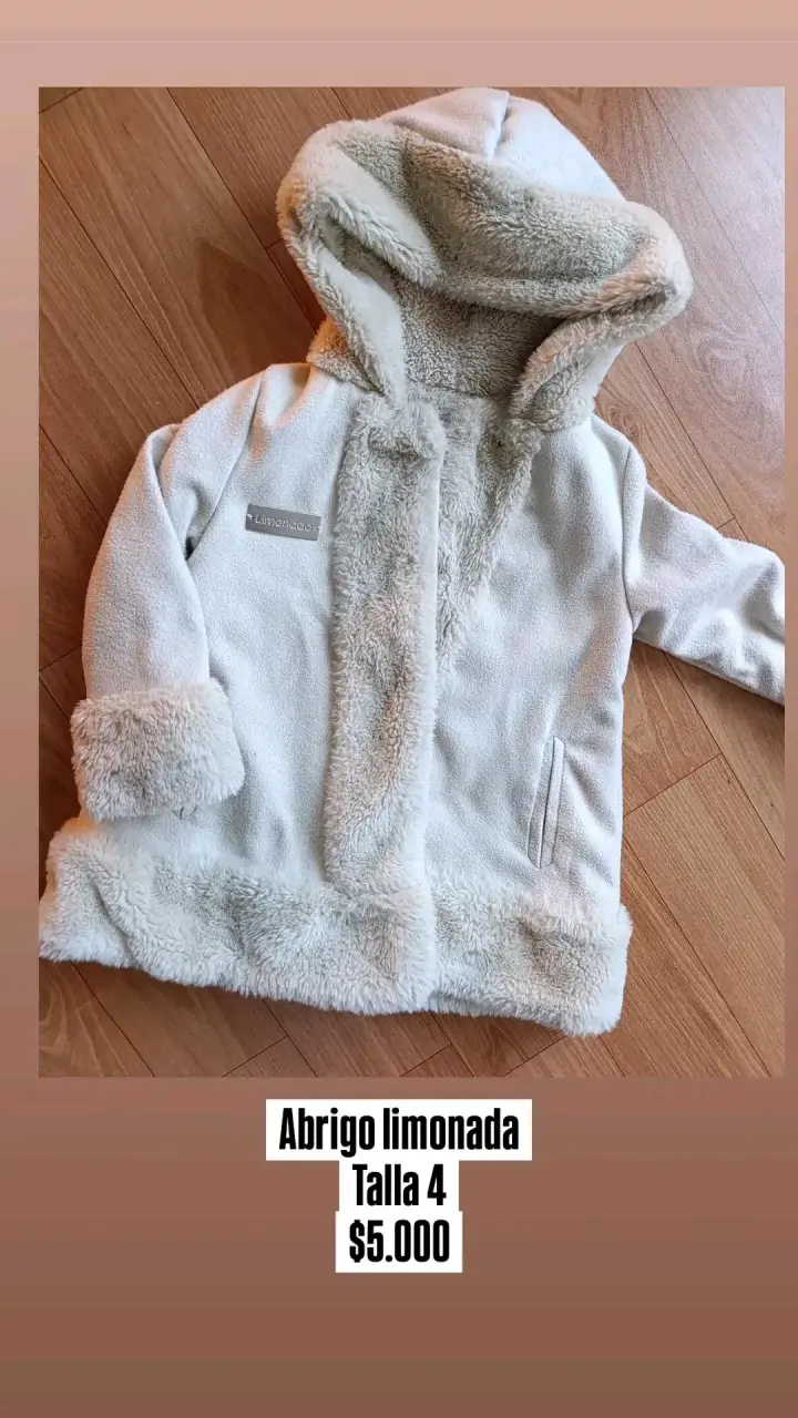 Abrigo de niña Limonada con capucha
