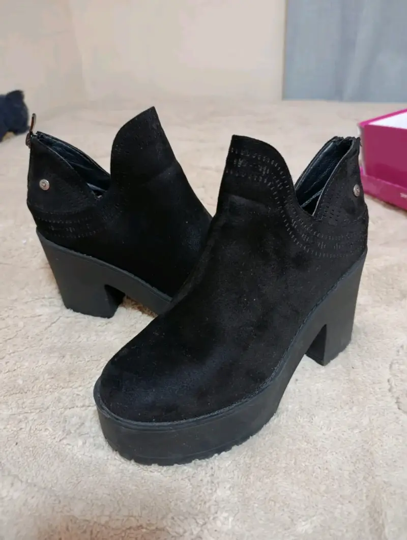 Botines Gamuza de tacón alto