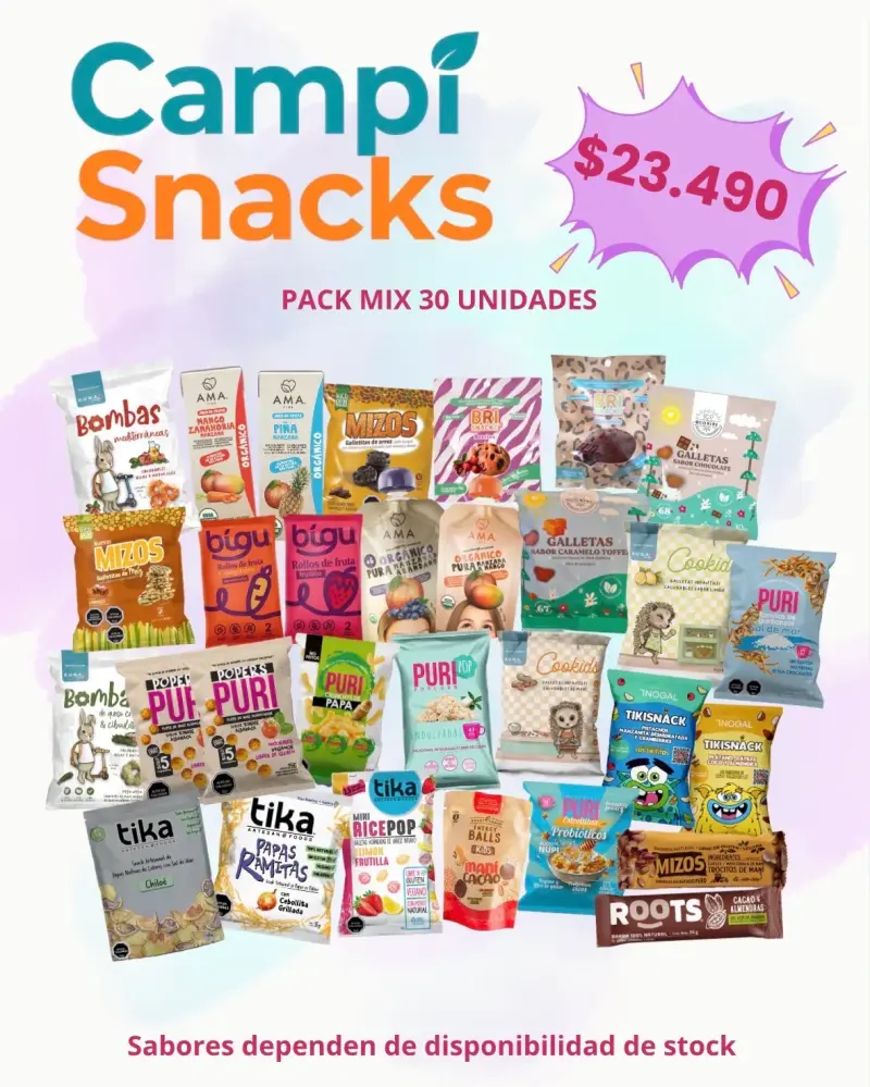 Pack de snacks saludables 30 unidades - 2
