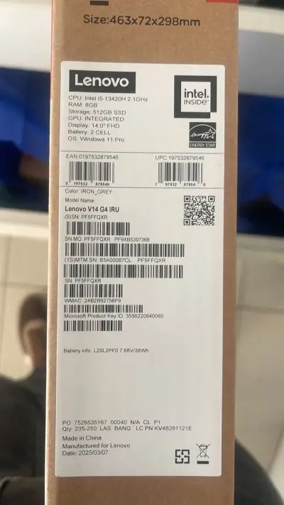 Laptop Lenovo Nuevo de caja - miniatura 1