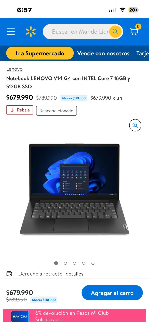 Laptop Lenovo Nuevo de caja - 2