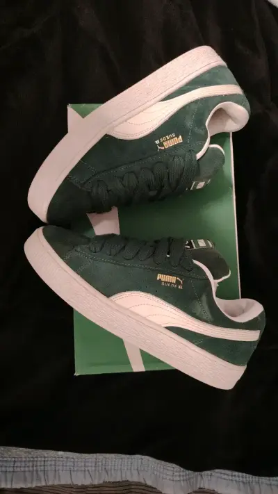 Zapatillas Puma Suede XL verdes - miniatura 1